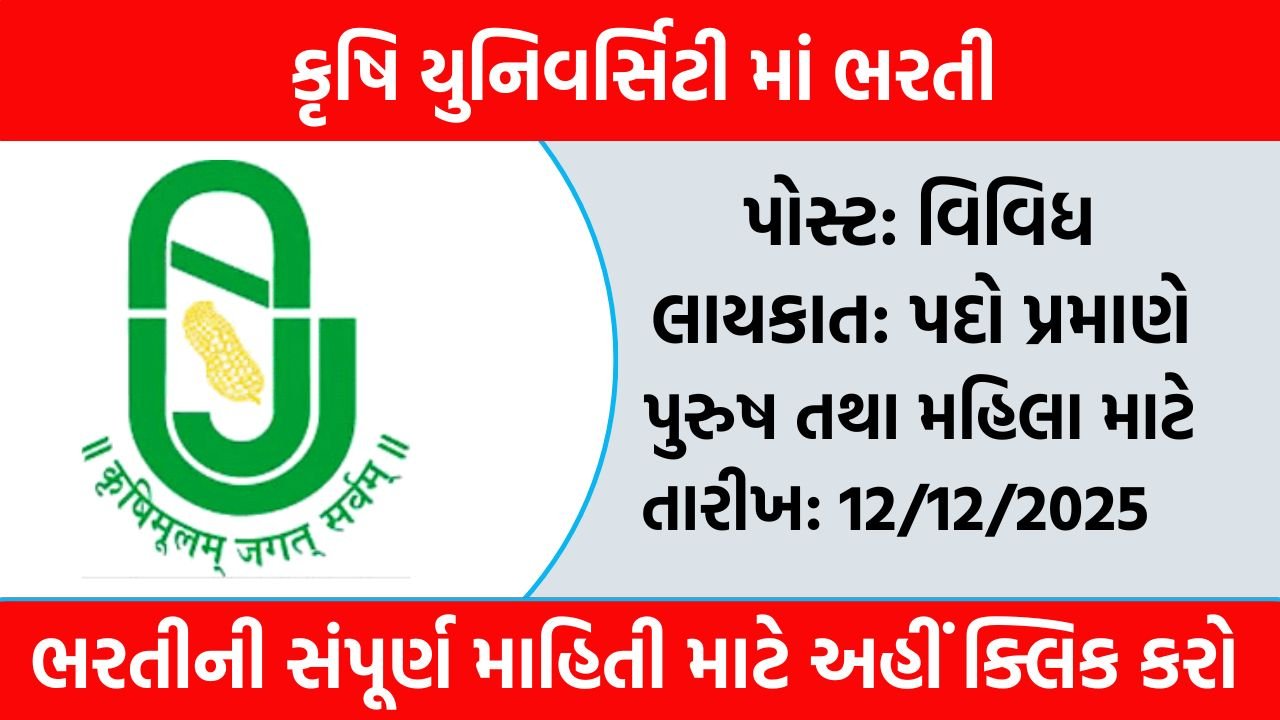 Agricultural Universities Recruitment 2025