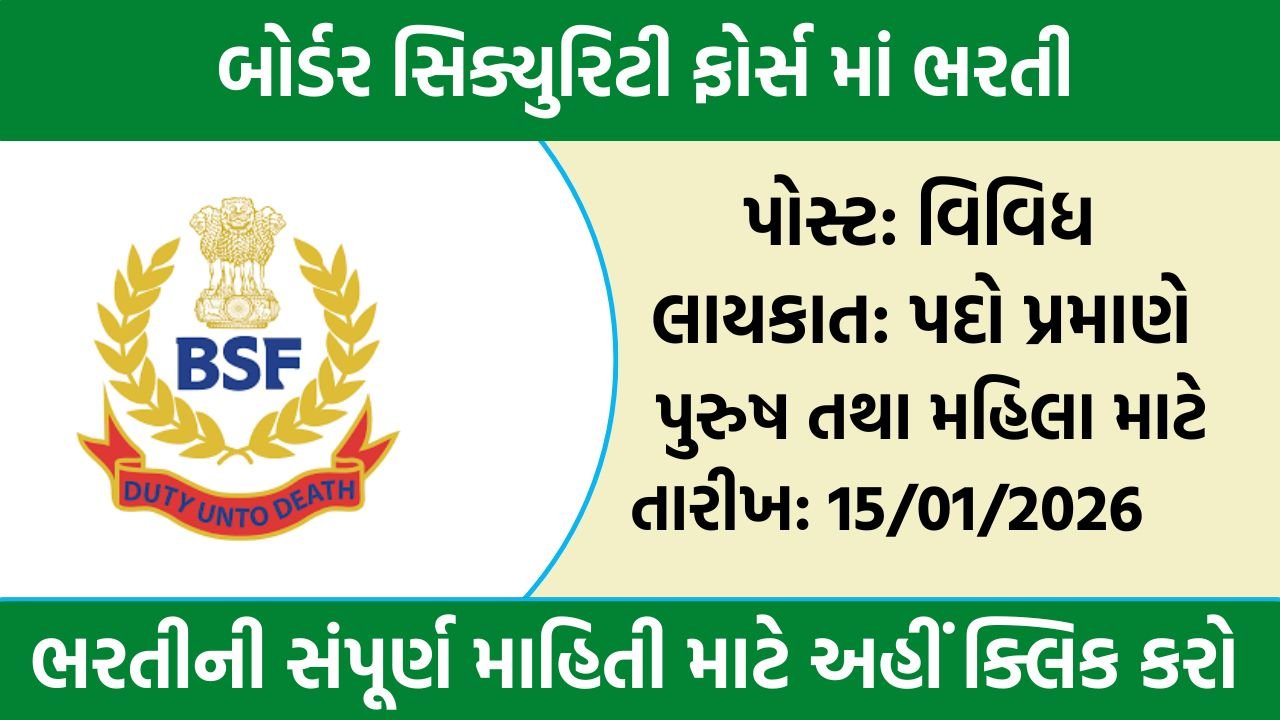 BSF Constable GD Recruitment 2025