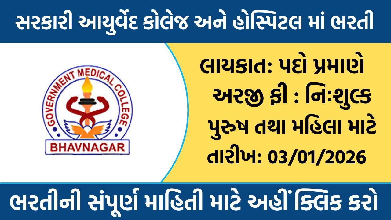 Government Ayurveda College and Hospital Recruitment