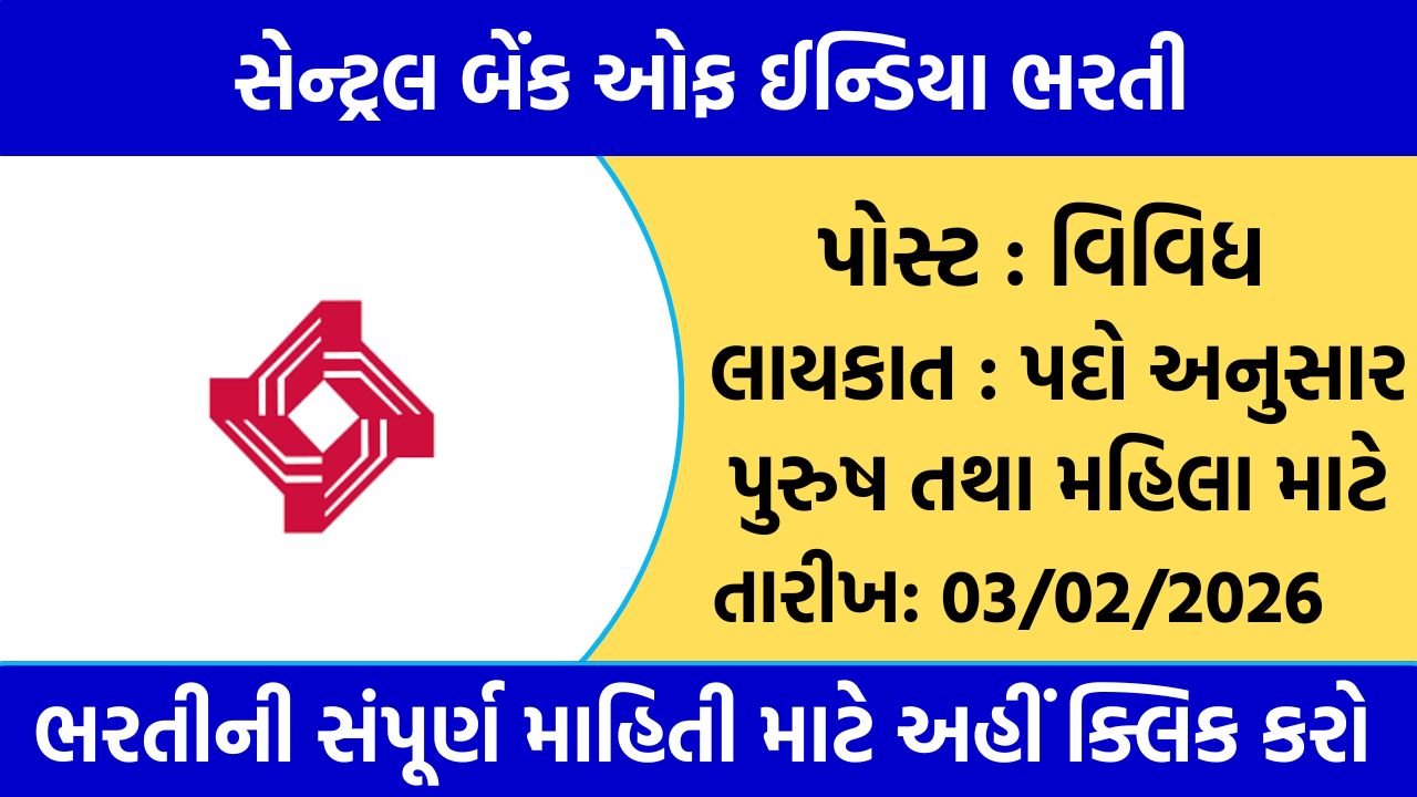 Central Bank of India Recruitment 2026