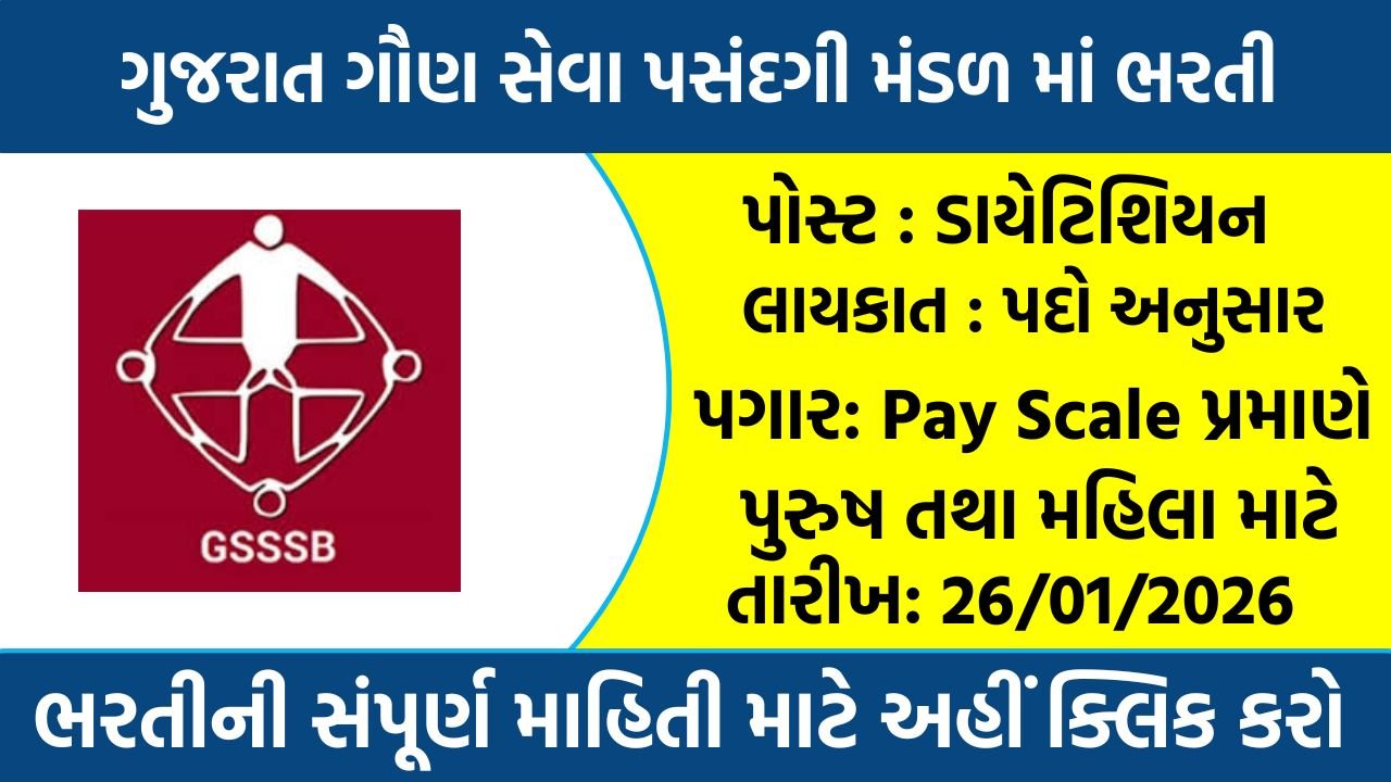 GSSSB Recruitment 2026