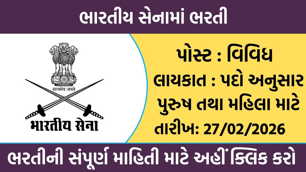 Indian Army Recruitment 2026